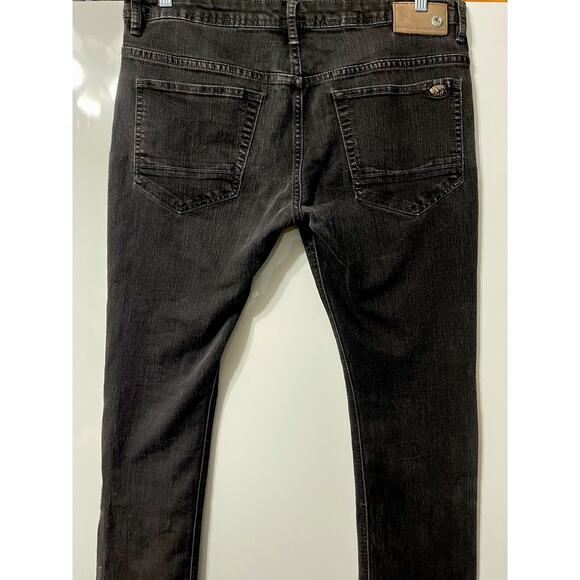 Buffalo David Bitton MAX X Strech Black Jeans Slim Fit Casual Goth Mens 36x32 - Picture 4 of 11